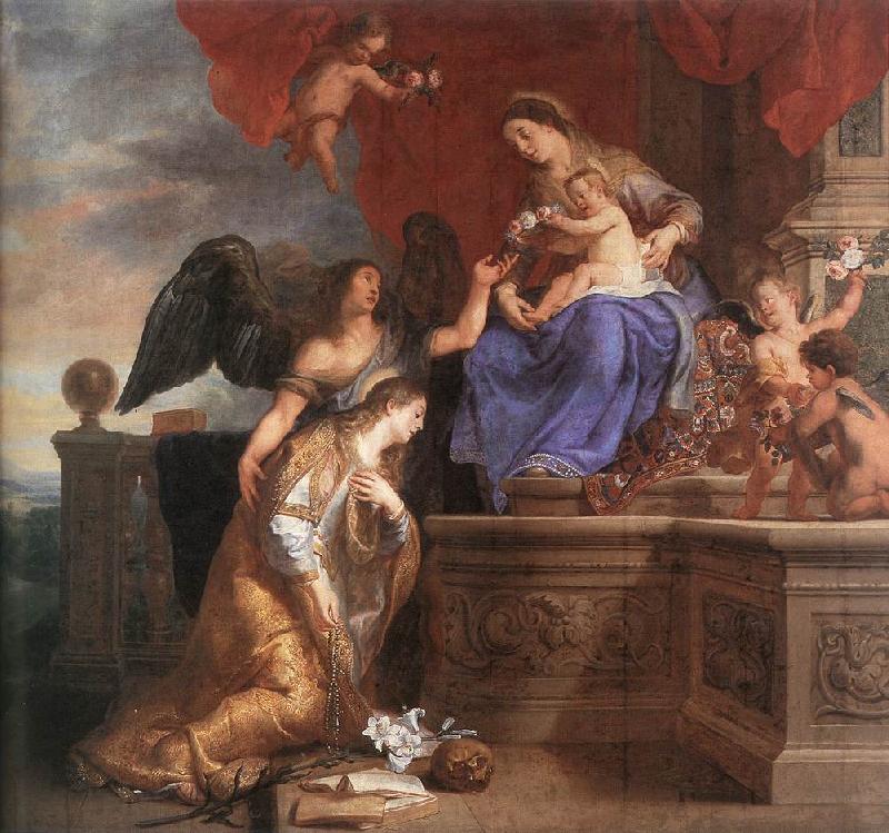 CRAYER, Gaspard de The Coronation of St Rosalie dfgh Sweden oil painting art
